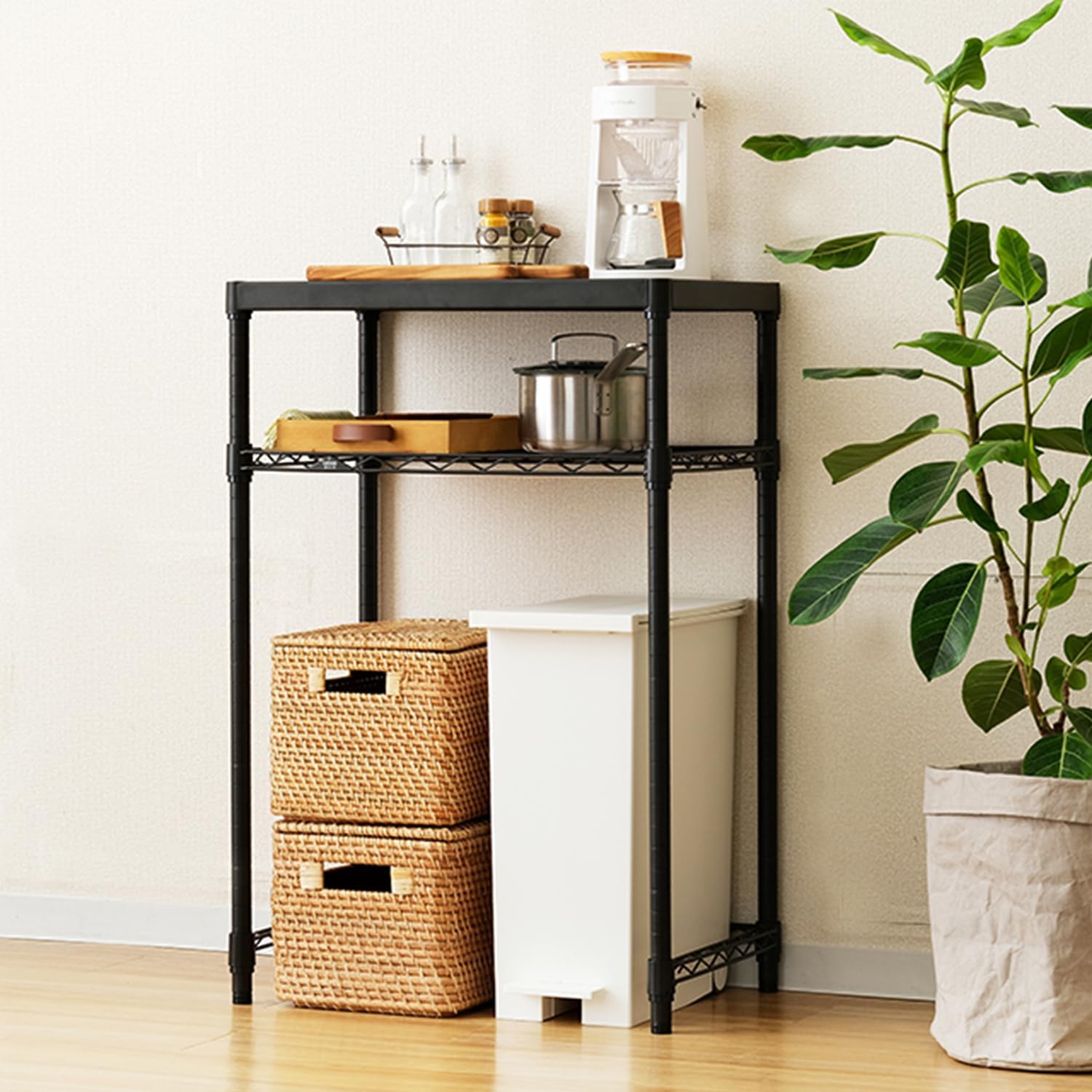 438 レンジ台 キッチンボード セラミック天板 リガーレ ハイタイプ