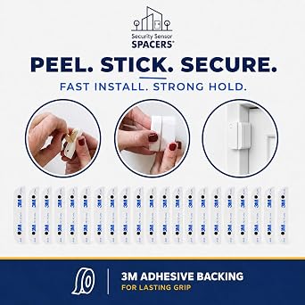 Adhesive Replacement Tape & Sensor Risers Bundle for Ring | Includes 24 Magnet Adhesives and 12 Ring Contact Sensor Spacers - Complete Home Sensor Installation Solution [Device/Magnet NOT Included]