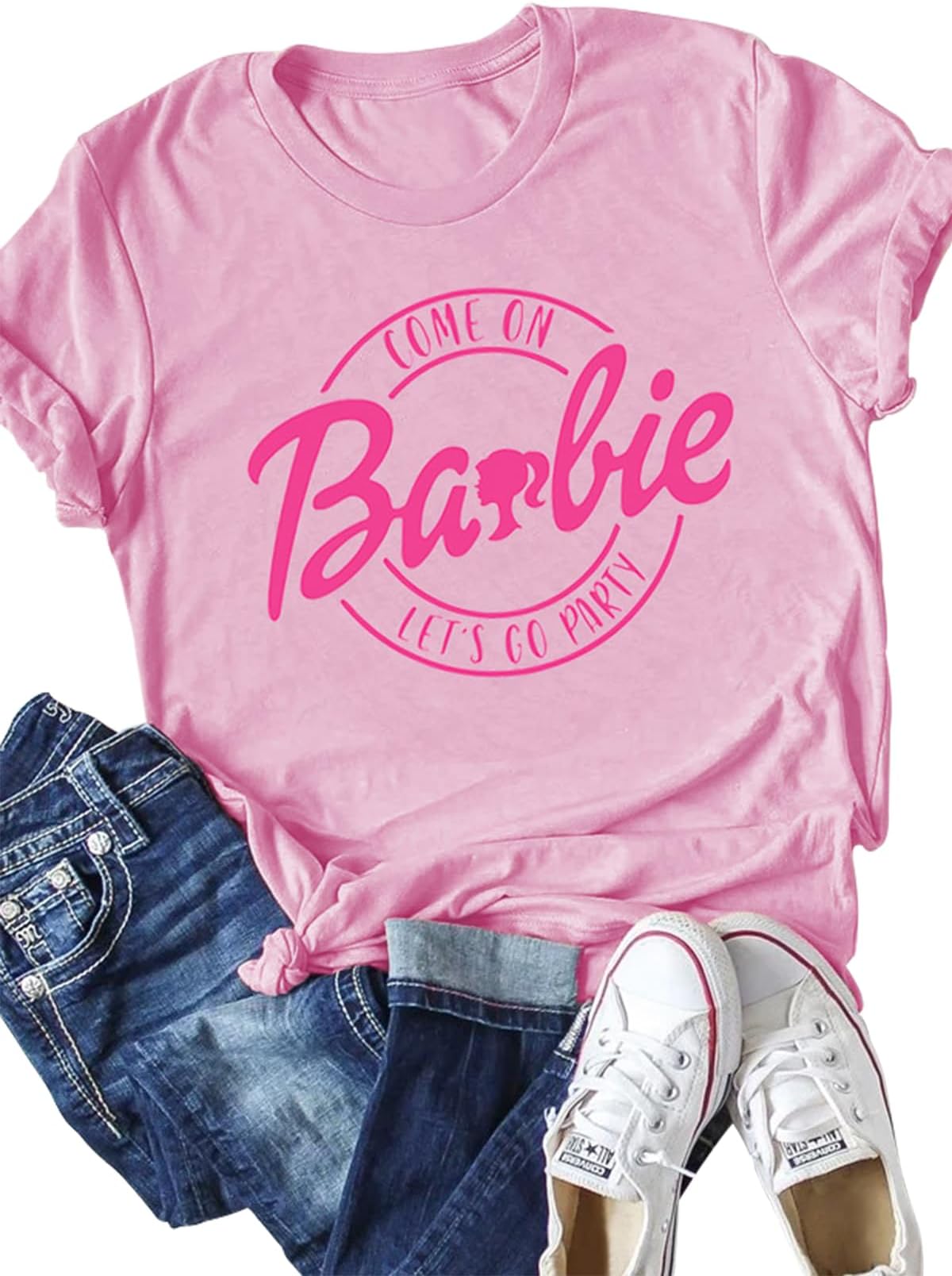 AEARGIVWomen Come On Let's Go Party Tank Cute Doll Trendy Girls Cowgirl Bachelorette Tees Summer Sleeveless Tops