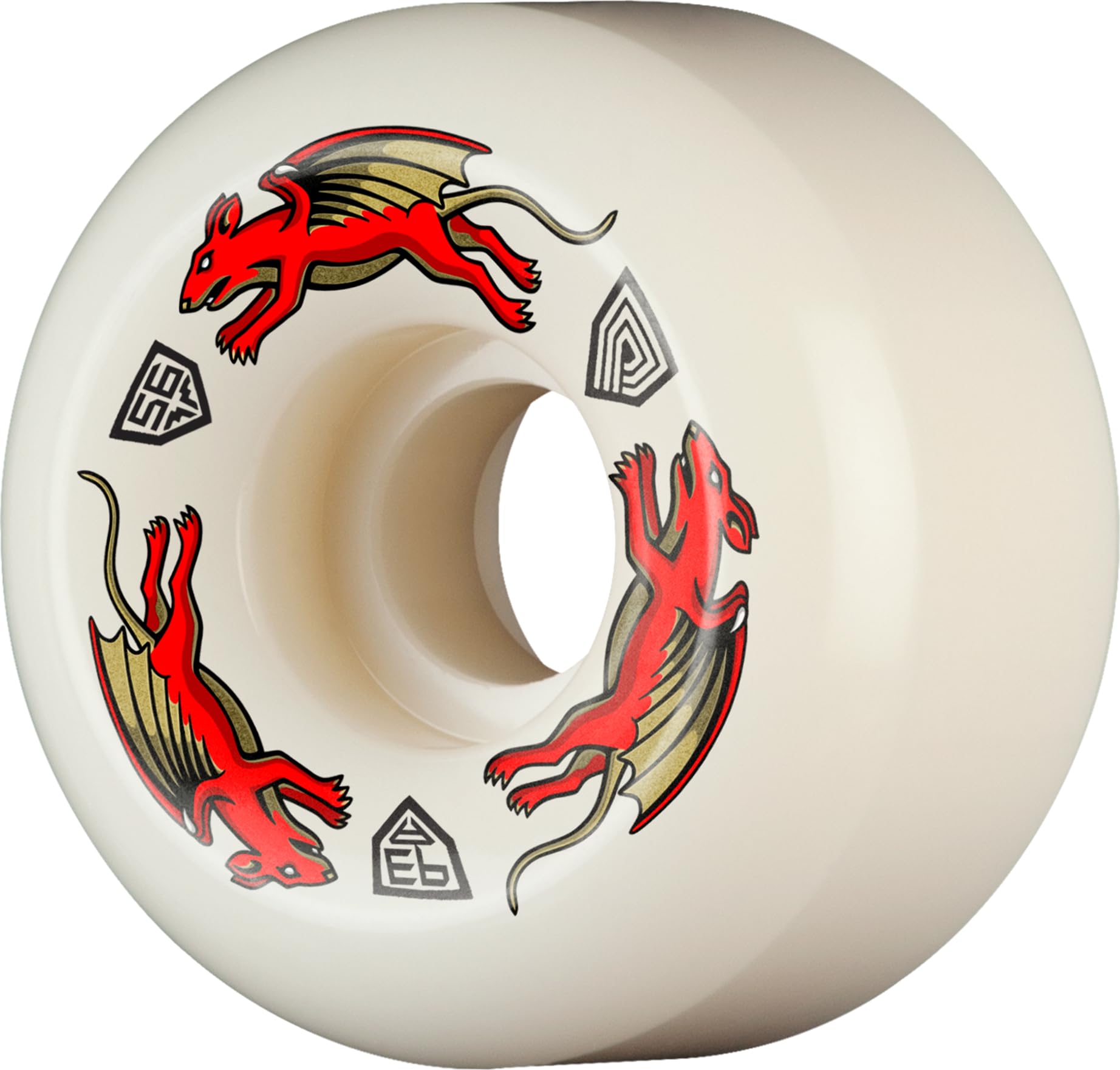 Powell Peralta Nano Rat Dragon Formula Skateboard Wheels 93A, AV6, 56mm x 36mm