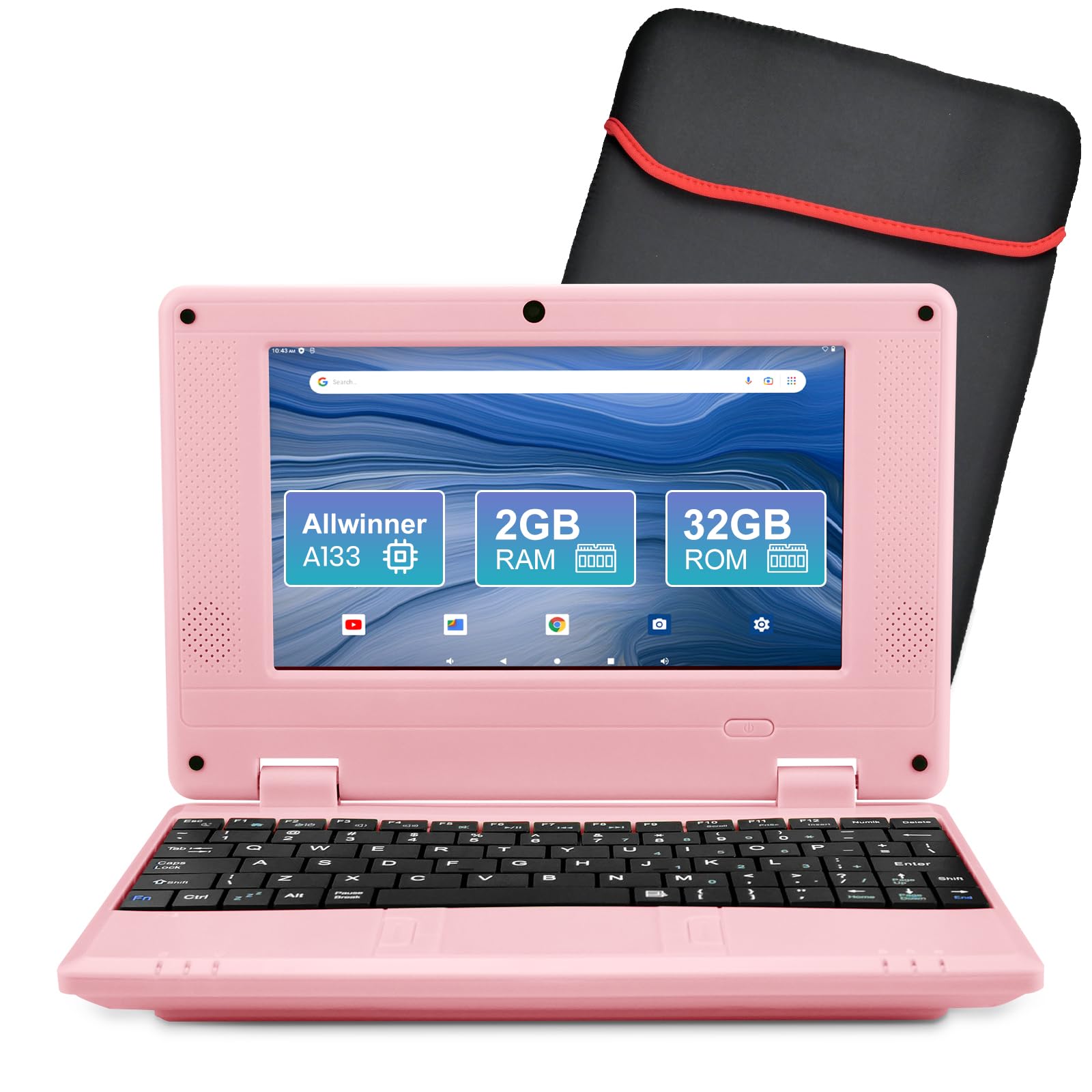 ⭐美品⭐　ノートパソコン　薄型　大画面　持ち運びも可能❗ Amazon.co.jp: Fwmntu 7インチポータブル小型ノートパソコン、Android