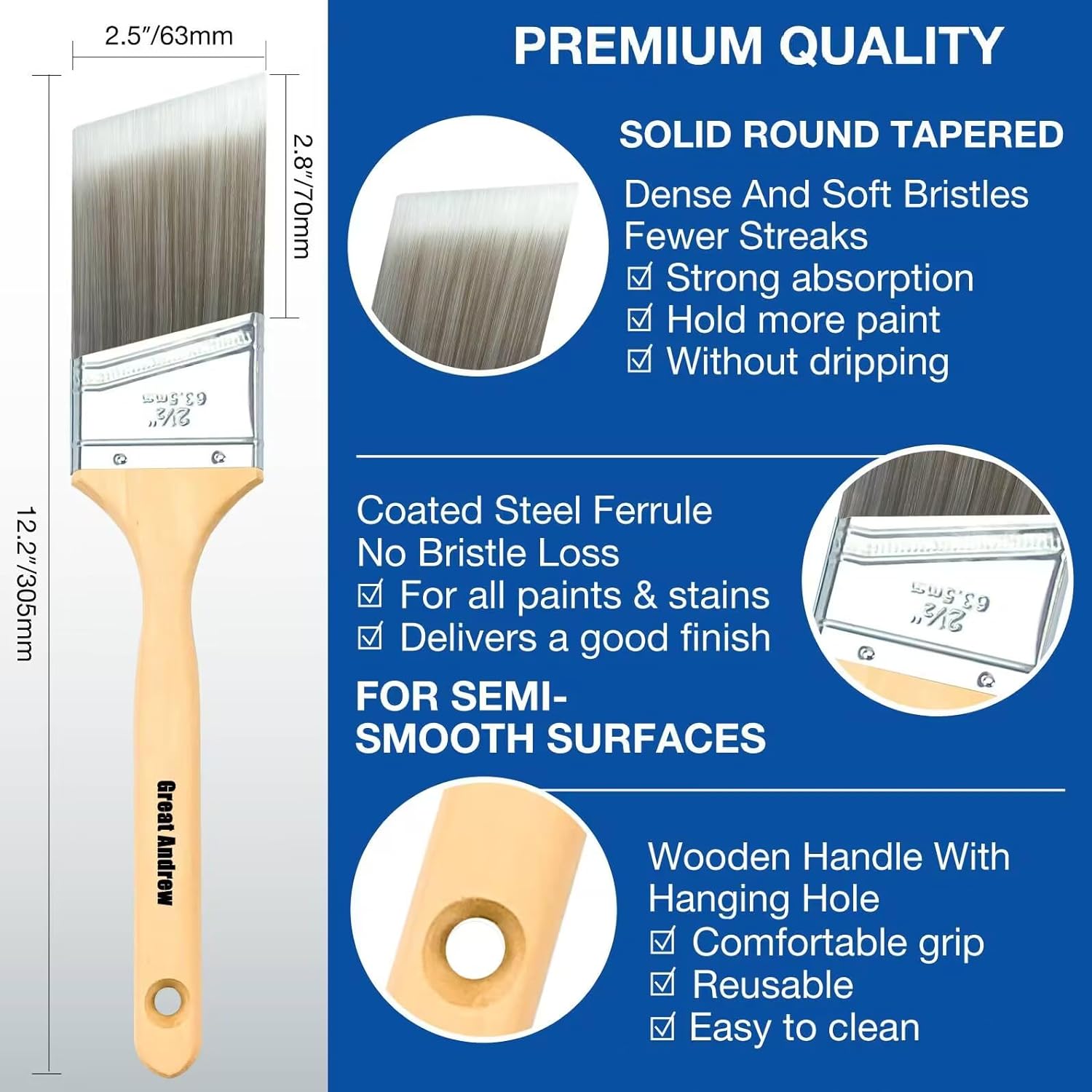 Paint Rollers with 10 Paint Brushes