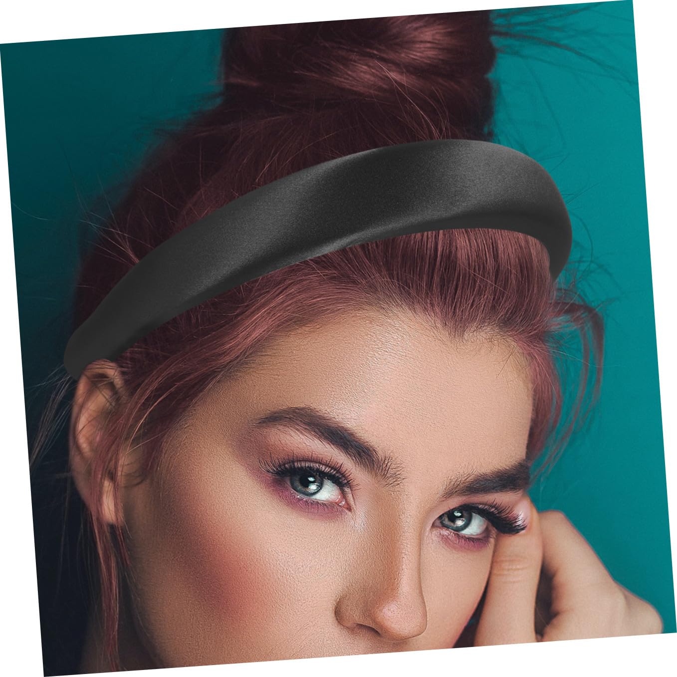 5pezzi Fascia Padded Satin Per e Ragazze Accessorio e Versatile Per Make-up Sport Boho