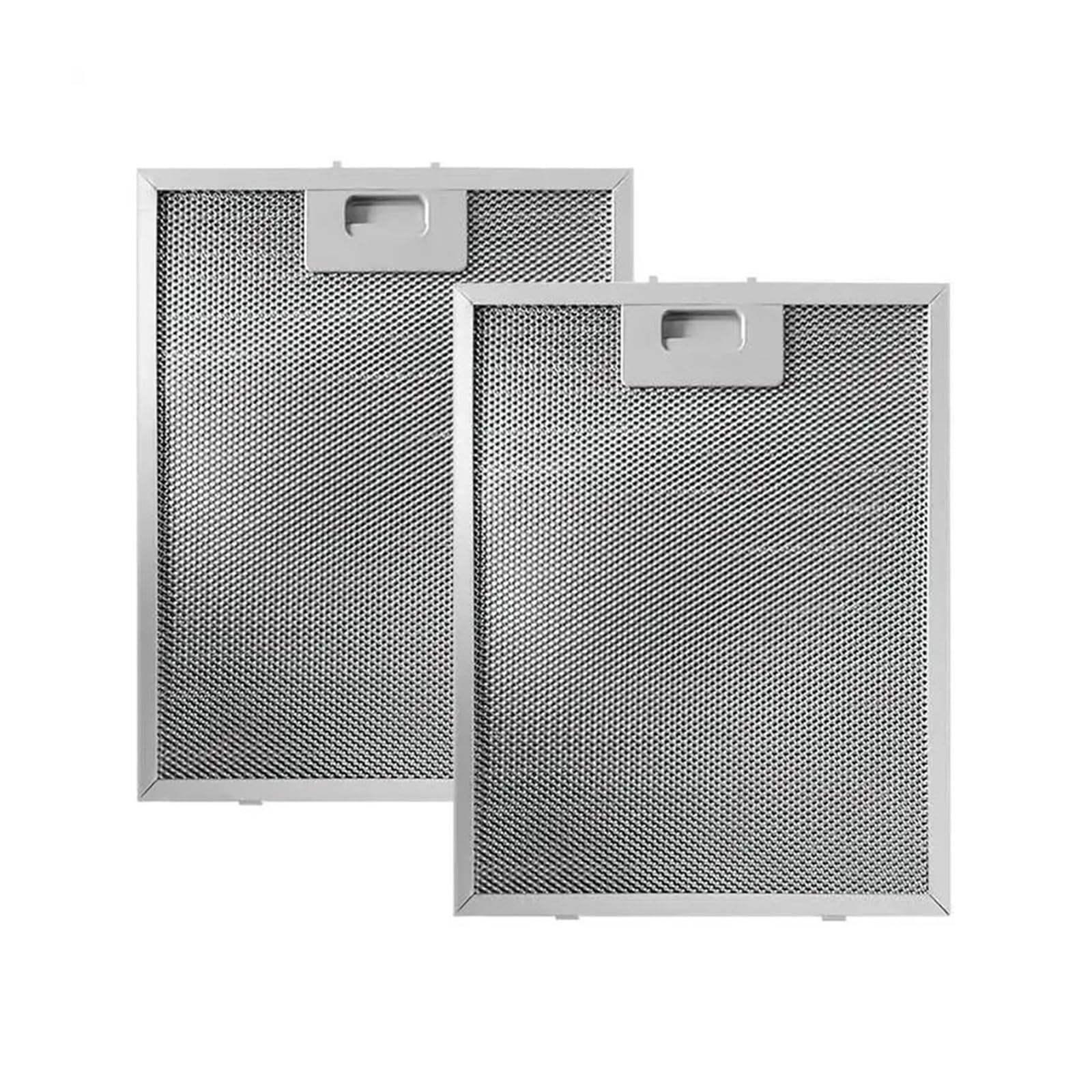 2pcs Filtri for Cappe Da Cucina Maglia Di Alluminio Estrattore Vent 305X267mm Argento Cappe Gamma Di Olio Aspiratore Filtro Antigrasso Da Cucina