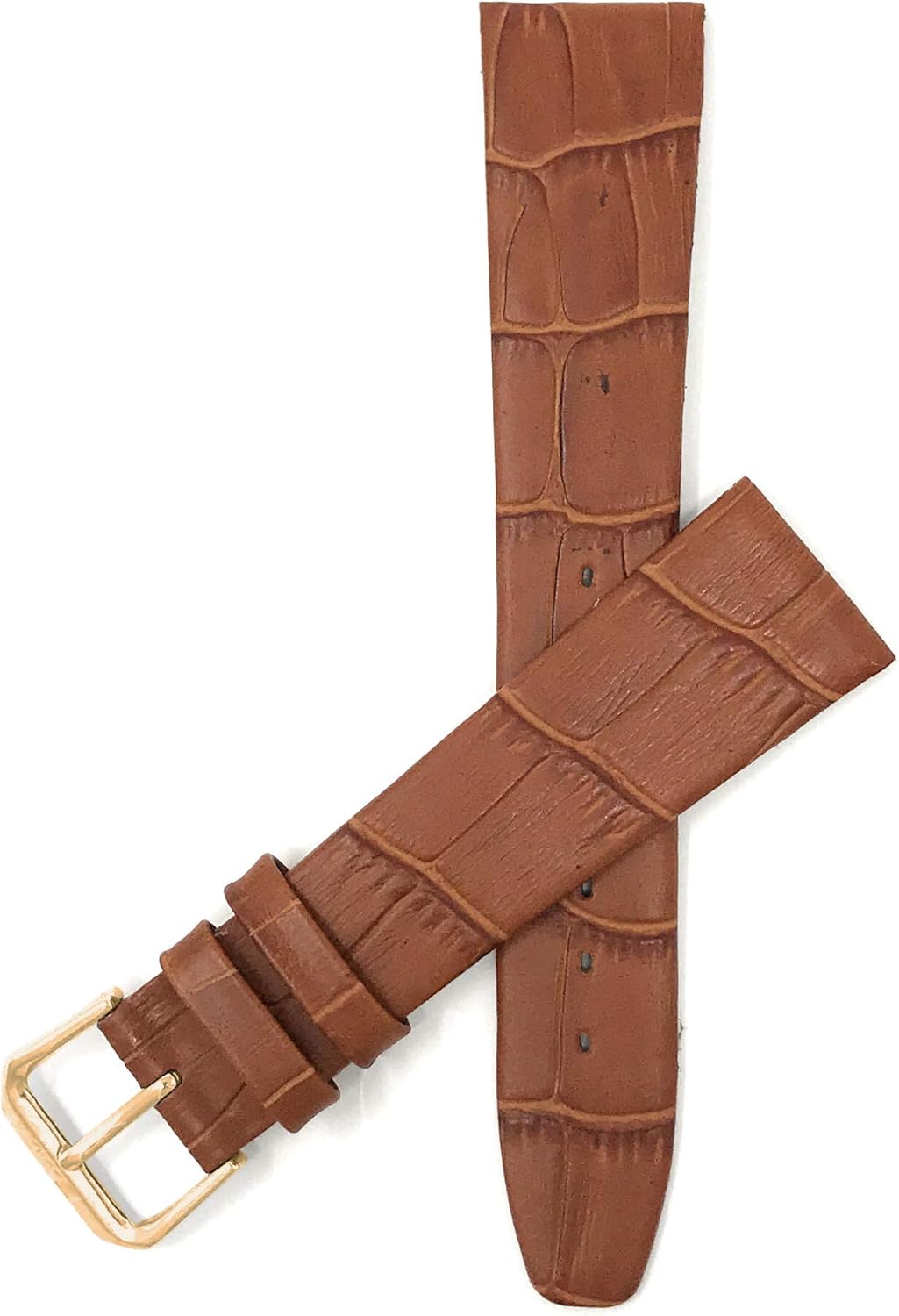 Bandini Leather Watch Band Strap - Slim - 6mm, 8mm, 10mm, 12mm, 14mm, 16mm, 18mm, 20mm - Buffalo, Alligator, Lizard, Crocodile, Bark Pattern (Also comes in Extra Long, XL)