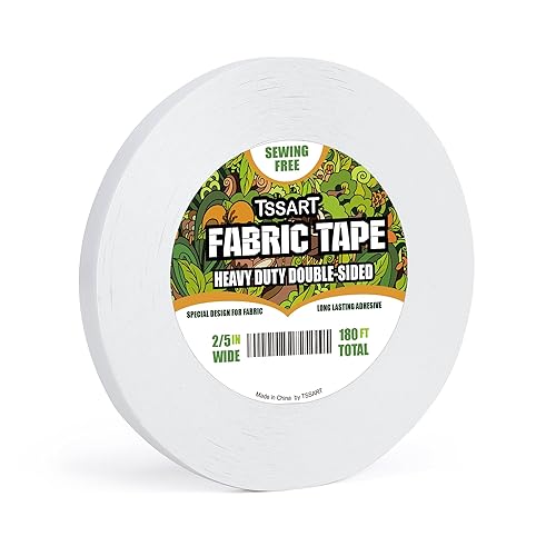 Cinta de tela resistente, cinta adhesiva de doble cara, cinta adhesiva de cuero resistente a presión, cinta de alteraciones y dobladillo, 180 pies
