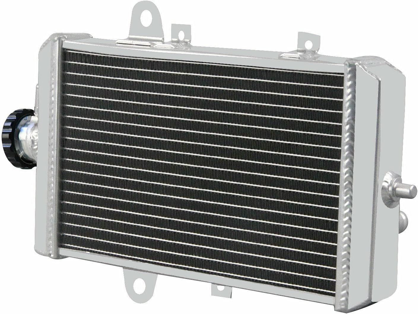 All Aluminum Radiator Replacement for 2013-2018 Yamaha Raptor 700 700R YFM 700 700R 2014 2015 2016 2017 2 Row Core Radiators Radiador