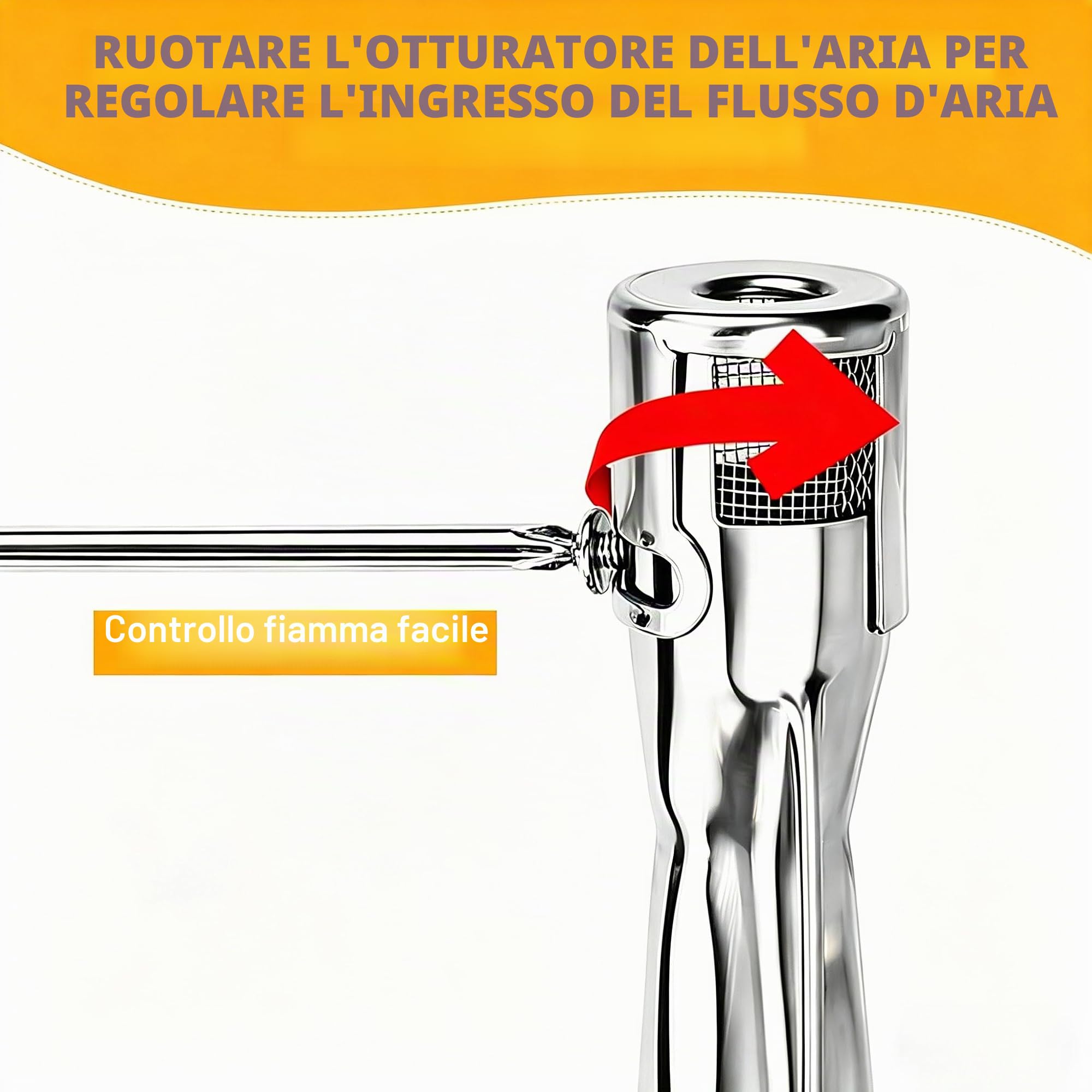 GFTIME Bruciatore universale per barbecue a gas Charbroil, Napoleon, Landmann, Enders, Barbecook, Tepro, Taino, Proficook, regolabile, in acciaio inox, 4 pezzi