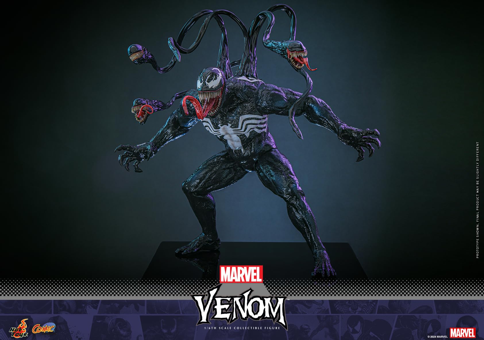 Cómic obra maestra Marvel Comics Venom escala 1/6