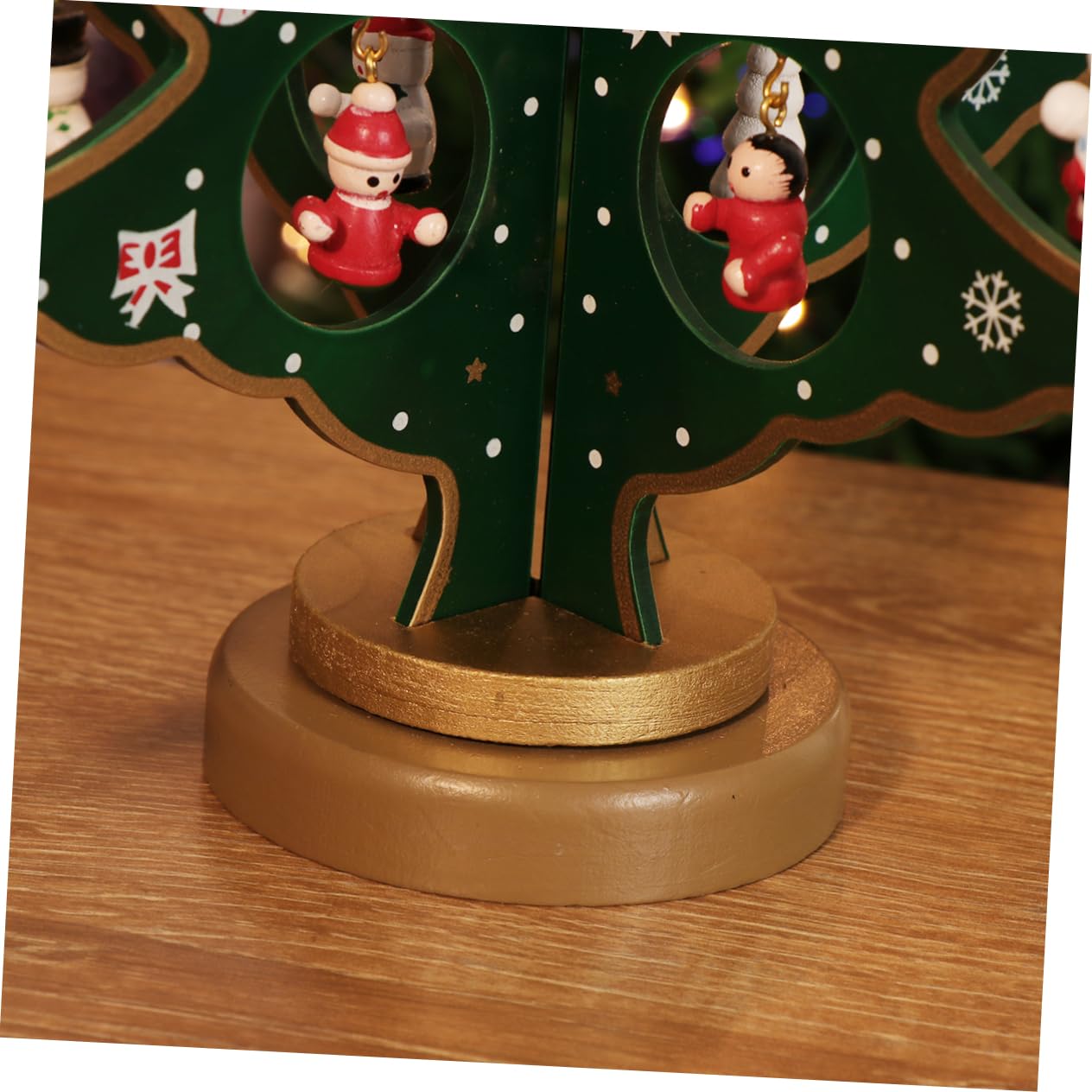Amosfun 3 Pz Decorazioni Natalizie Per La Tavola Decorazione Da Tavolo Natalizia Albero Di Natale in Miniatura Decorazione Dell'albero Di Natale Calendari Dell'avvento Per Bambini Di Legno