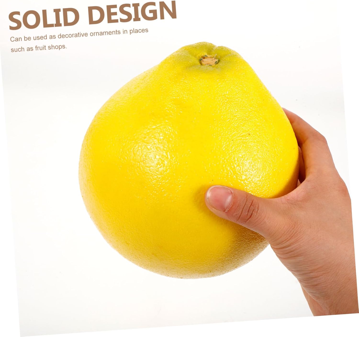 Artibetter 3pcs Realistic Foam Grapefruit Model Simulation Fruit for Decor Showcase Supplies Lifelike Pomelo Decor