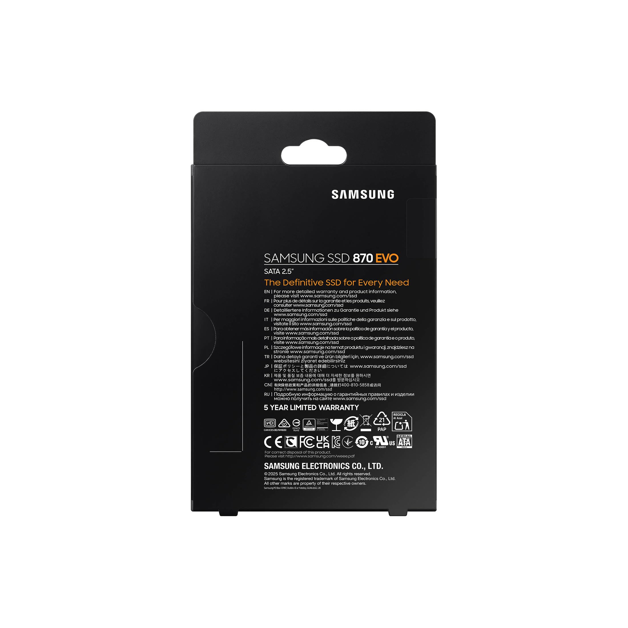 Amazon | Samsung SSD 870 EVO SATA III 2.5インチ 8TB、読み取り 