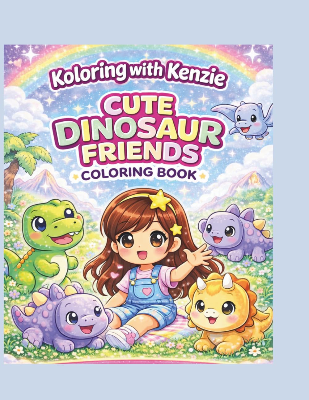 Dinosaur Adventure Coloring Book: Fun and Easy Dino Coloring Pages with Adorable T-Rex, Triceratops, and More! (Koloring with Kenzie)