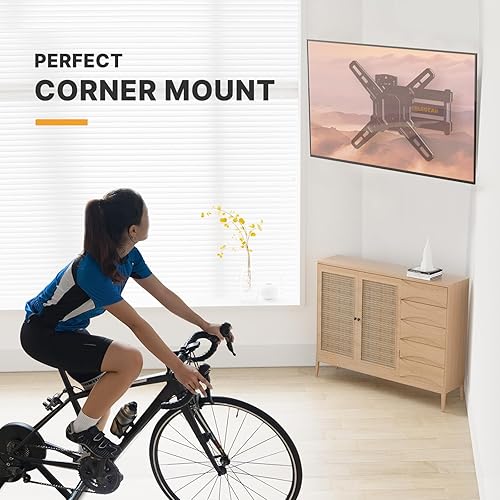Miniatura 5 de Perlegear Soporte de pared para TV de movimiento completo para la mayoría de televisores y monitores de pantalla plana LED LCD de 13 a 42 pulgadas,