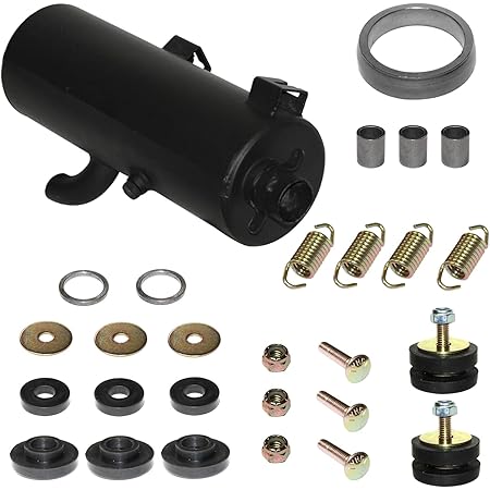 Amazon Com Caltric Compatible With Black Exhaust Muffler Silencer Polaris Sportsman 500 4x4 Ho 01 13 Automotive