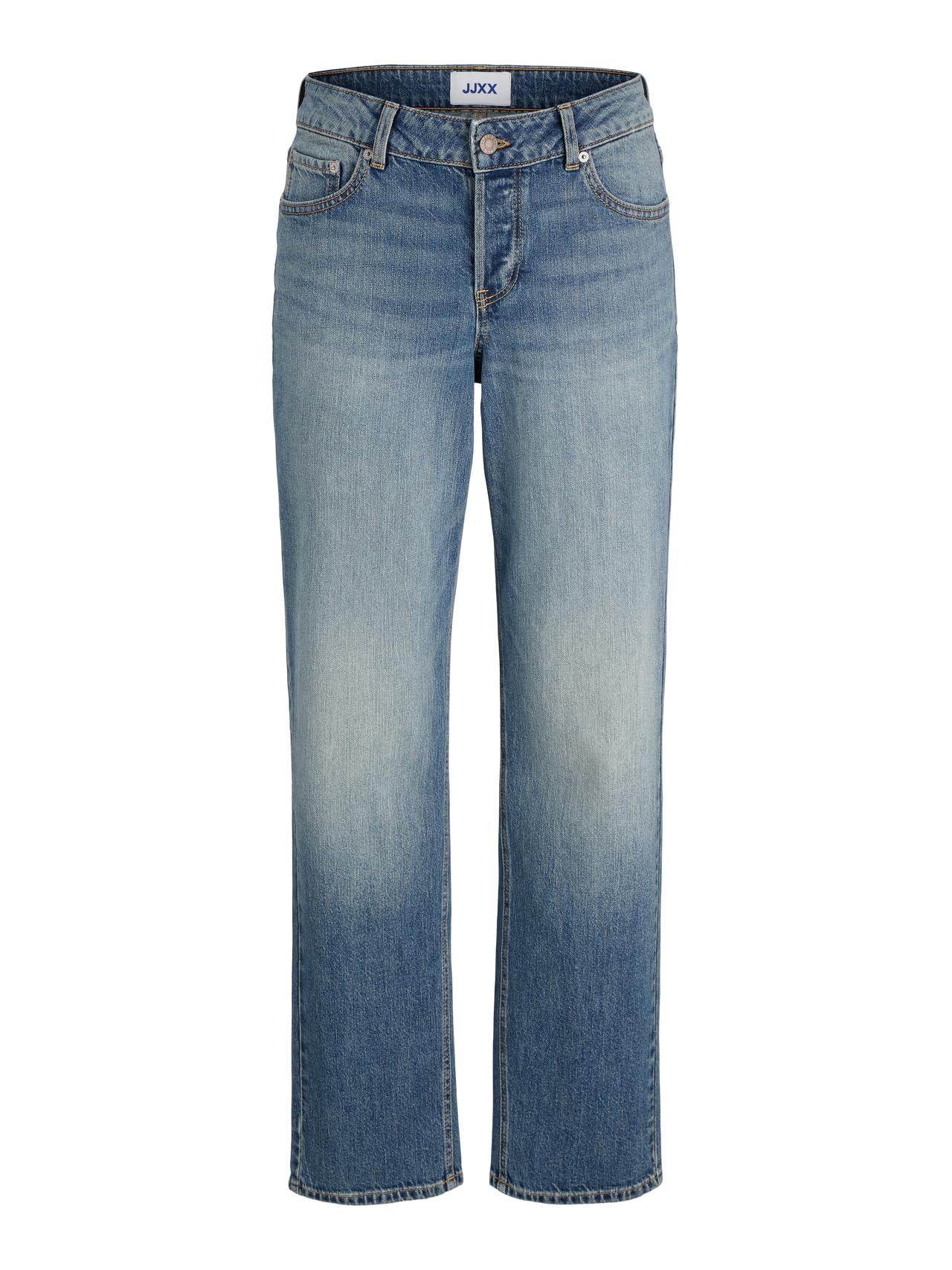 Jack & Jones Jxhanoi Straight Mw Jeans C252 DNM Noos, Medium Blue (Medium Blue Denim), 29W x 32L