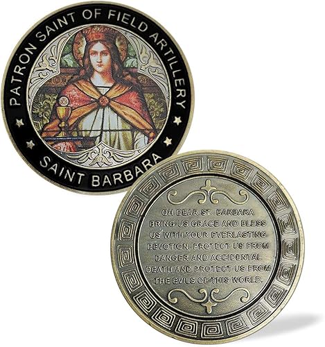 Moneda de oración de Santa Bárbara para nosotros Moneda de desafío Medalla de San Patrono