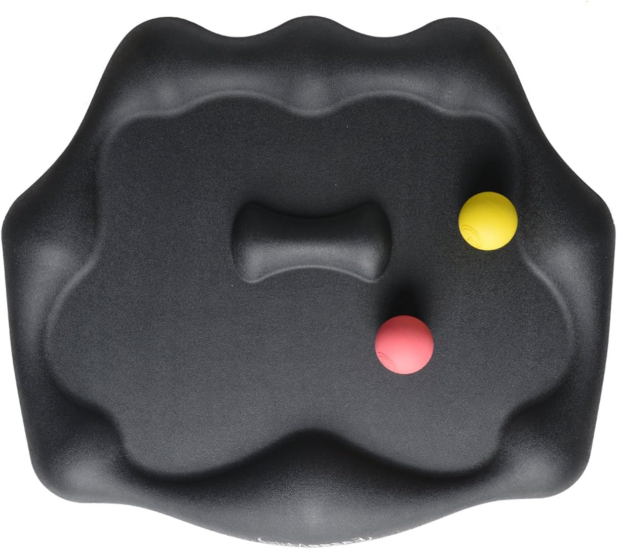 Eazeemats Extra Large Standing Desk Mat Not-Flat Anti Fatigue Mat Comfort Mat With 2 Rubber Massage Balls For Height Adjustable Converter Stand Up Desk(28"X24.5"X2.6",Black)