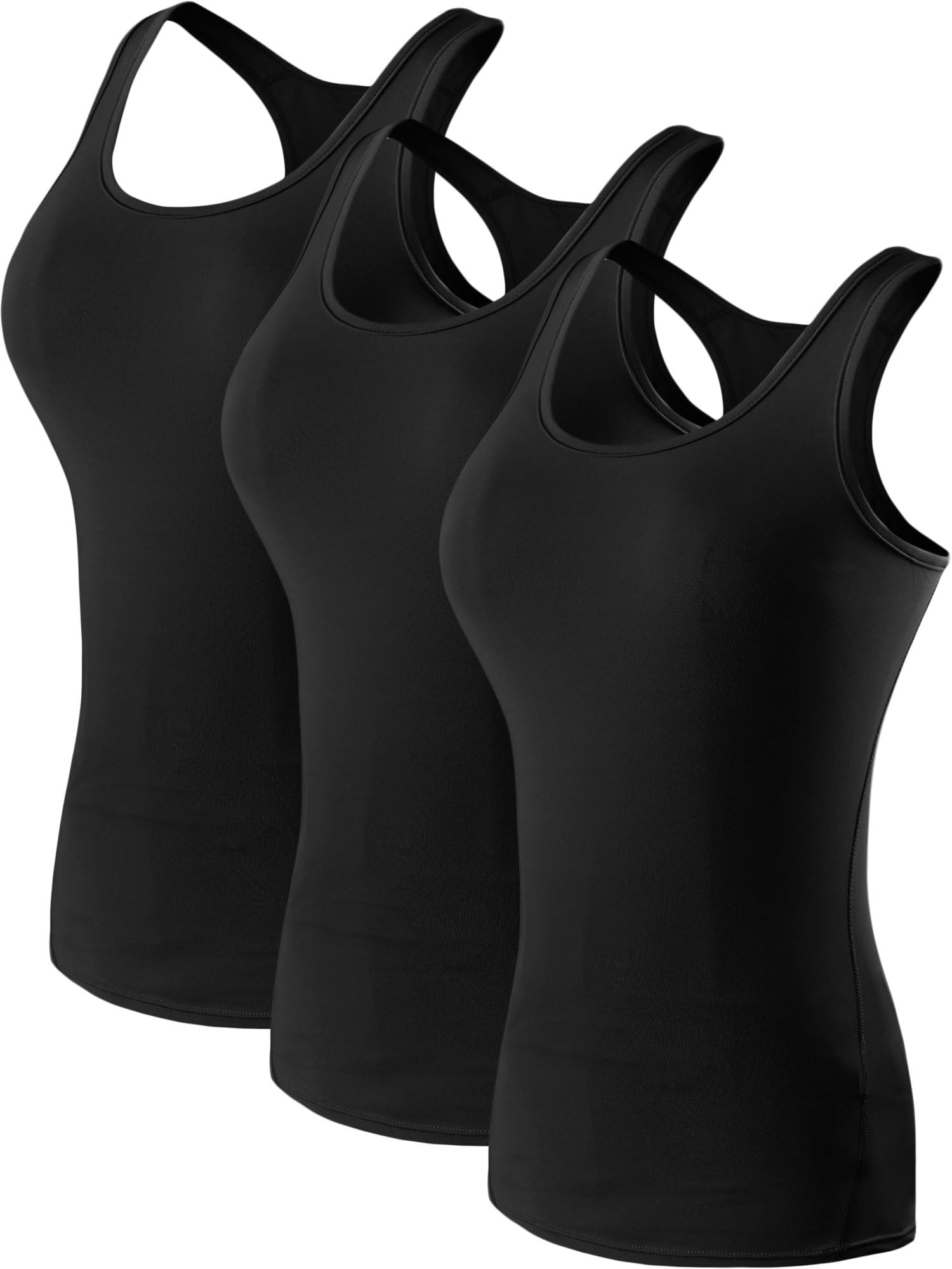 - Women's 3 Pack Compression Base Layer Dry Fit Tank Top