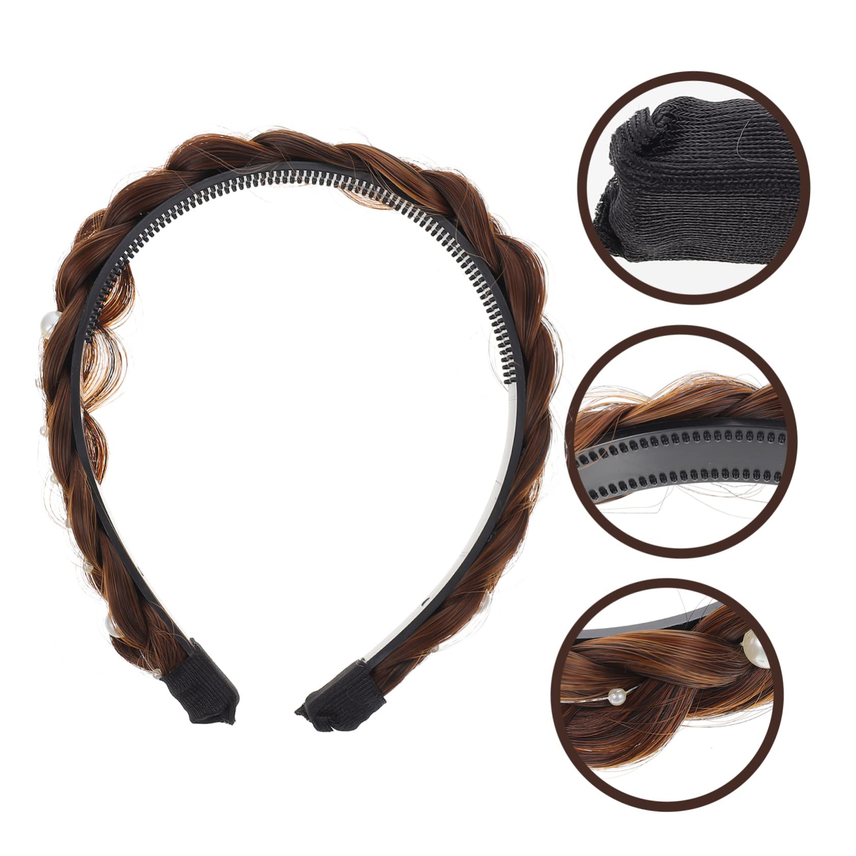 Baluue 5stücke Haardesign Haarband Für Damen Rutschfestes Dekoratives Haaraccessoire Einem Einfachen Stil Für Festivals Partys Und Alltag Mit Zopf-design