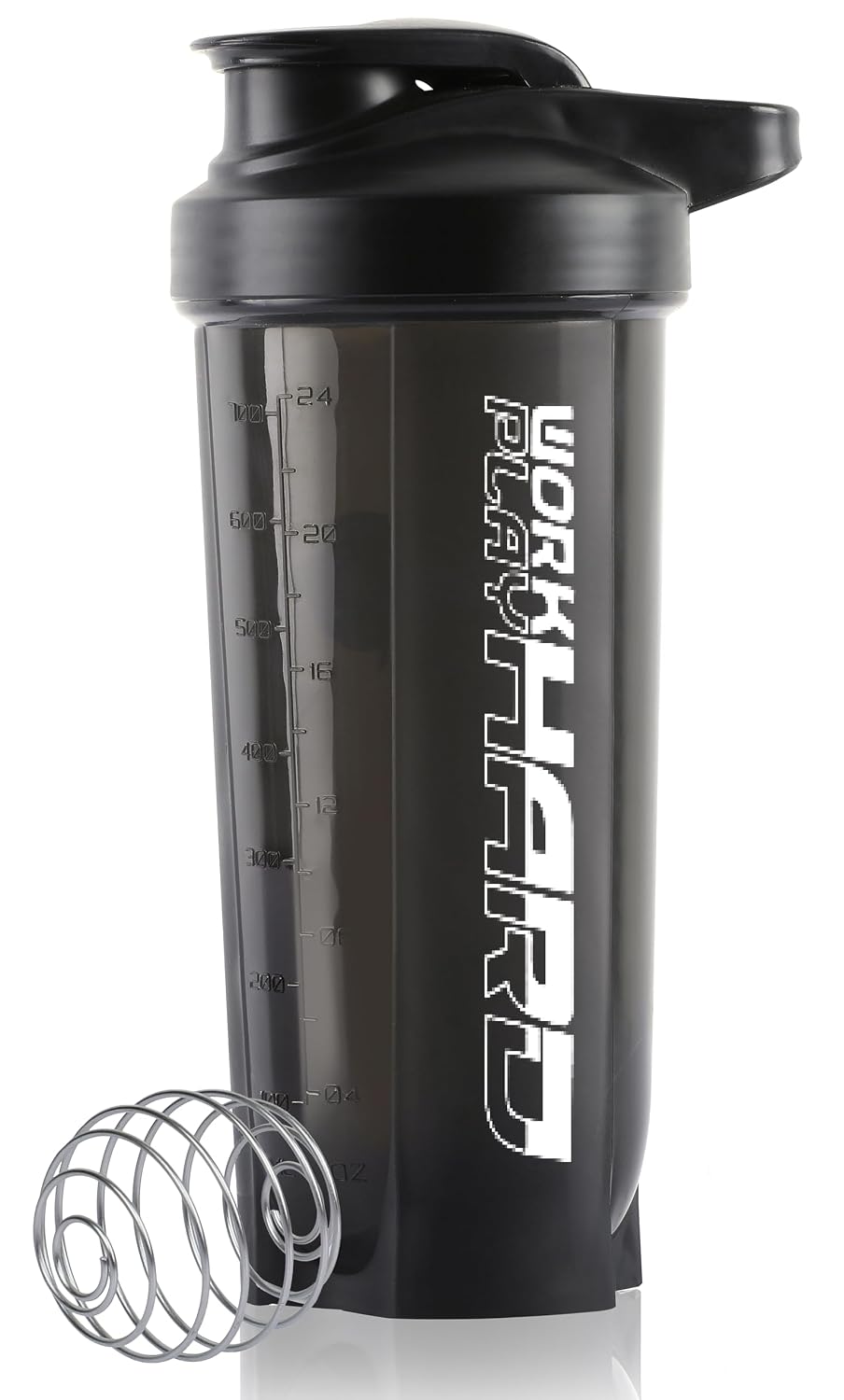 Zyro Gym Shaker Bottle 700 ml Protein Shaker with Stainless Steel Mixer Ball Leak-Proof, BPA-Free, Gym & Fitness Bottle fo...