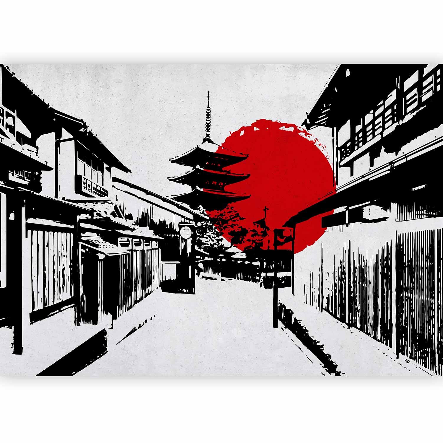 artgeist Wall Mural Japan 177x124 in - Non-Woven Wallpaper Fleece Wall Decor Photo Print Picture Image Design Landscape Kioto Like Painted d-A-10000-a-a