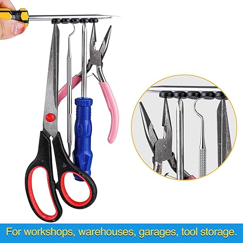 Miniatura 24 de Imanes para refrigerador, 50 unidades, redondos y pequeños, de neodimio de 0.39 x 0.12 pulgadas, para pizarra blanca, manualidades, bricolaje