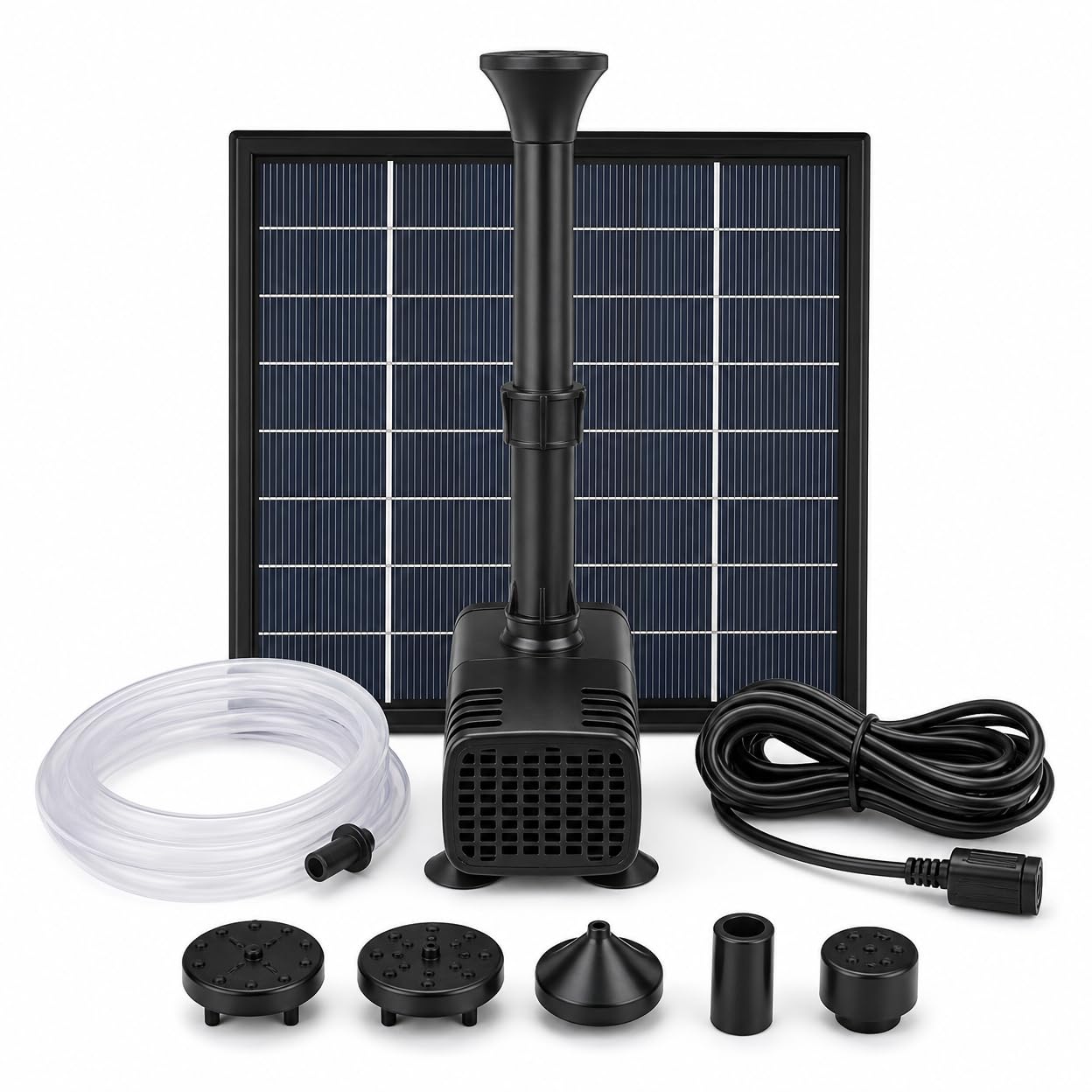 Bomba agua sumergible solar de 30W para crear fuentes y estanques vivos