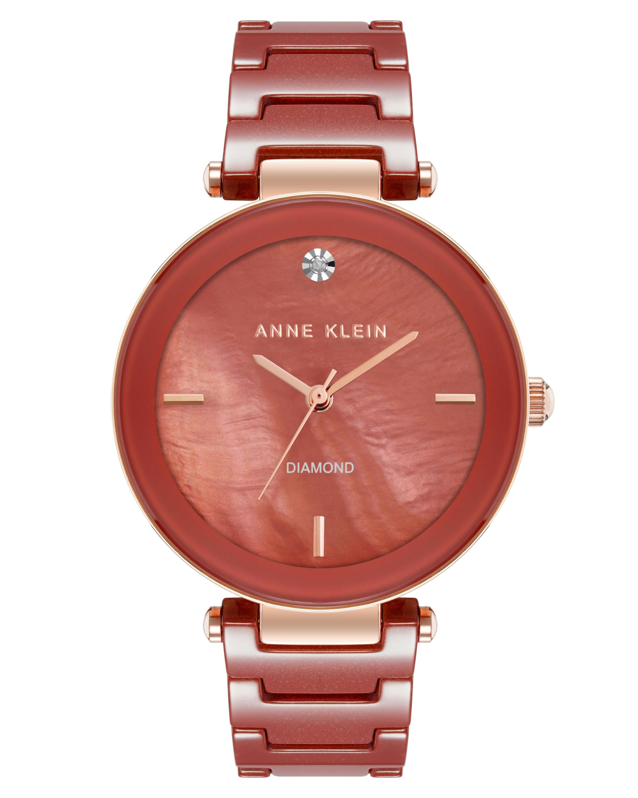 Anne Klein Damenuhr mit Keramikarmband, AK/1018BKBK