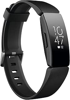 Fitbit Inspire Hr Heart Rate & Fitness Tracker, Black, One Size (s & L Bands Included)