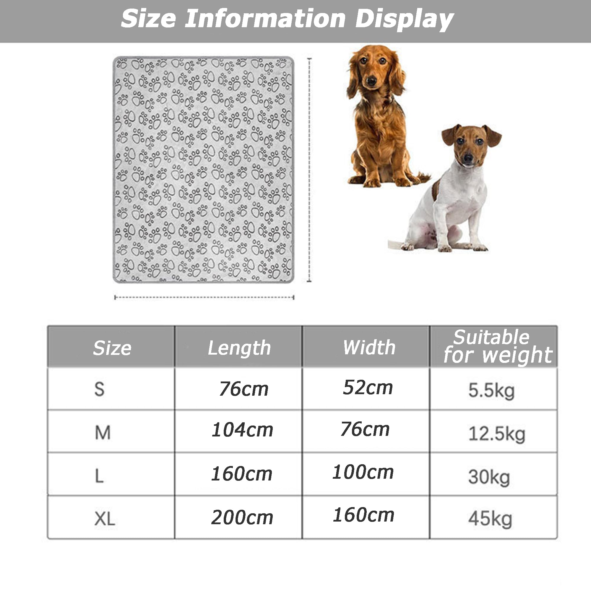 Mantas esponjosas para perros, mantas para cachorros, mantas para gatos, mantas para mascotas, mantas cálidas para dormir, antiarañazos, para cama, sofá, muebles (gris, 2 unidades, 200 x 160