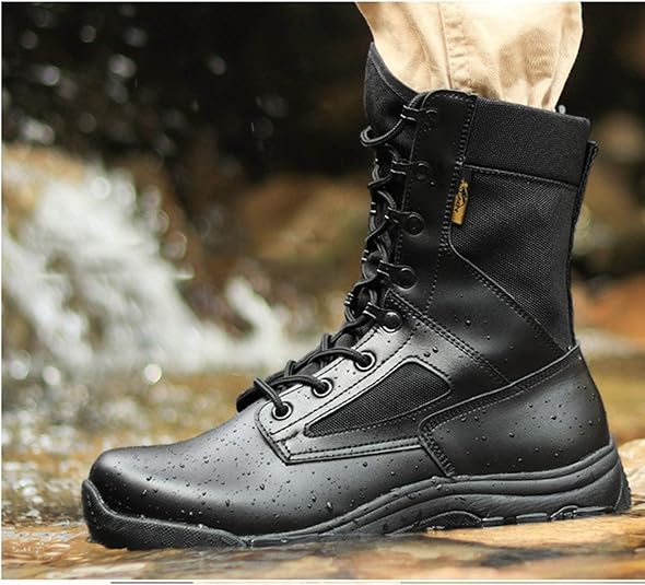 Amazon | [mongdodo] タクティカルブーツ メンズ 軍靴