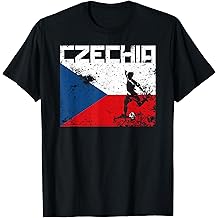 Czech Republic Football Soccer Fan Jersey Flag Love Czechia T-Shirt