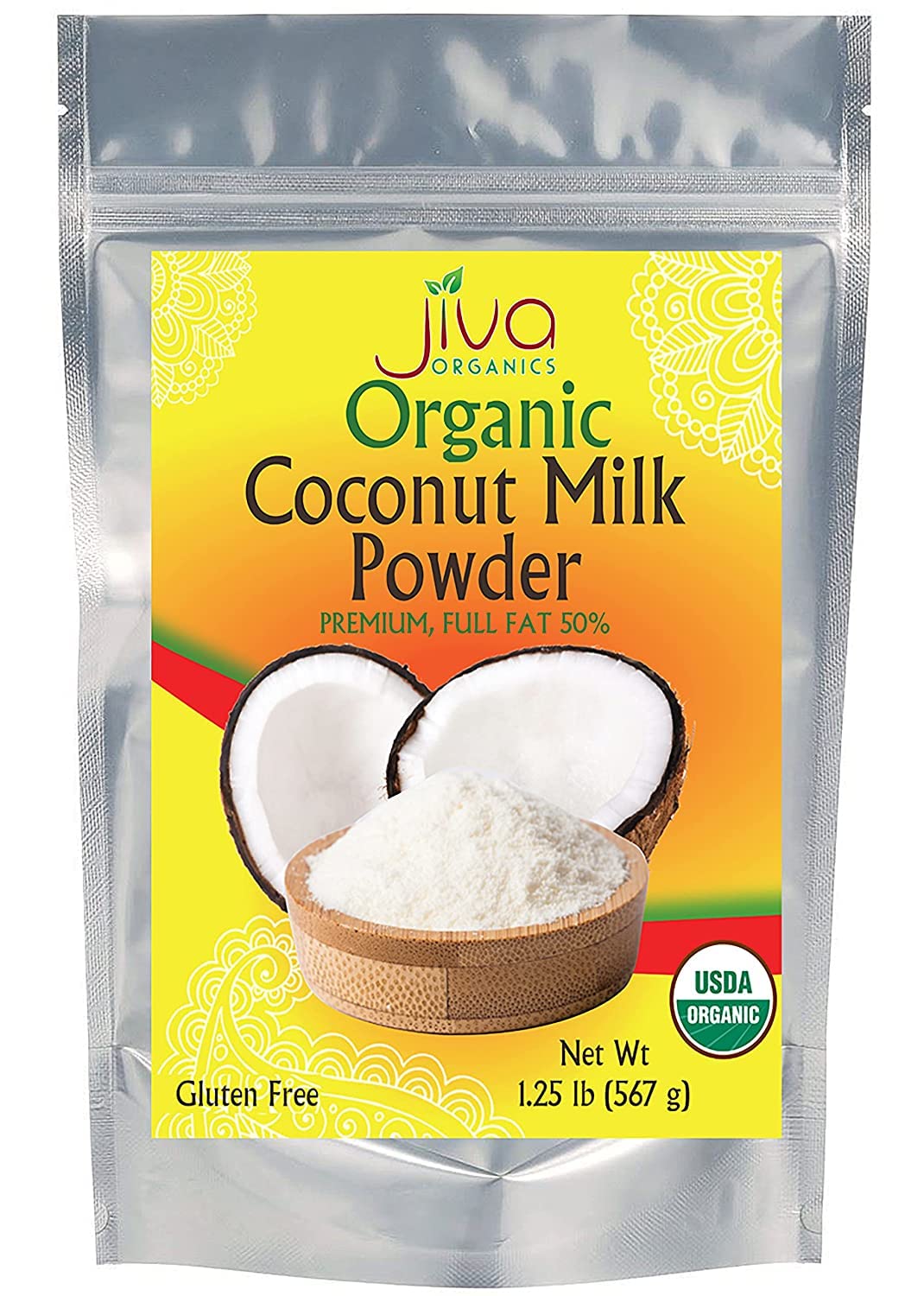 Buy Jiva Coconut Milk Powder 1.25 LB Gluten Free, Vegan, Dairy Free