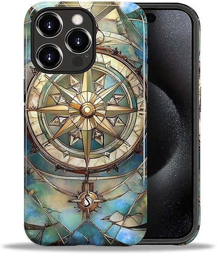 Miniatura 110 de Funda para iPhone 11, carcasa dura a prueba de golpes + silicona suave 2 en 1 híbrida, parachoques a prueba de caídas - Vidrio manchado con flores