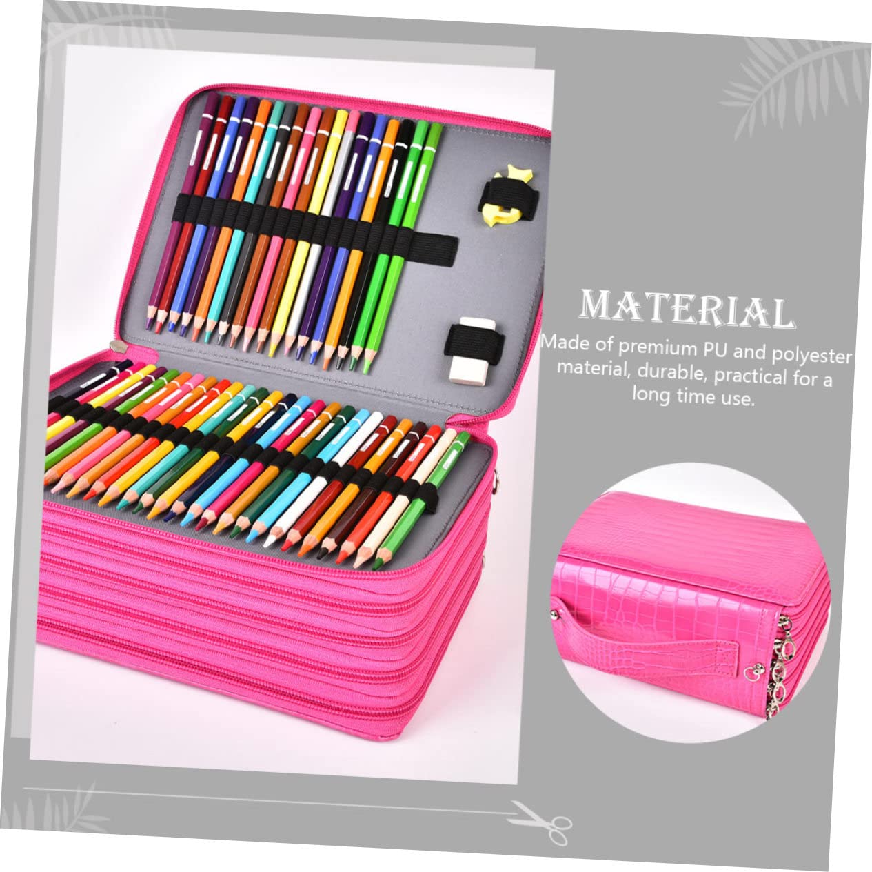 Astuccio Scuola Grande 252 Fori, Pencil Case, Astuccio Zip Scomparti | Decorazioni Scuola, Borsa per Cancelleria, Astucci Grandi e Capienti per Scuola, Pu Poliestere