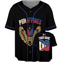 Custom Phillippines Baseball Jersey - Personalized Fan Pride Sport Shirts with Name Number, Softball Gifts Men Women