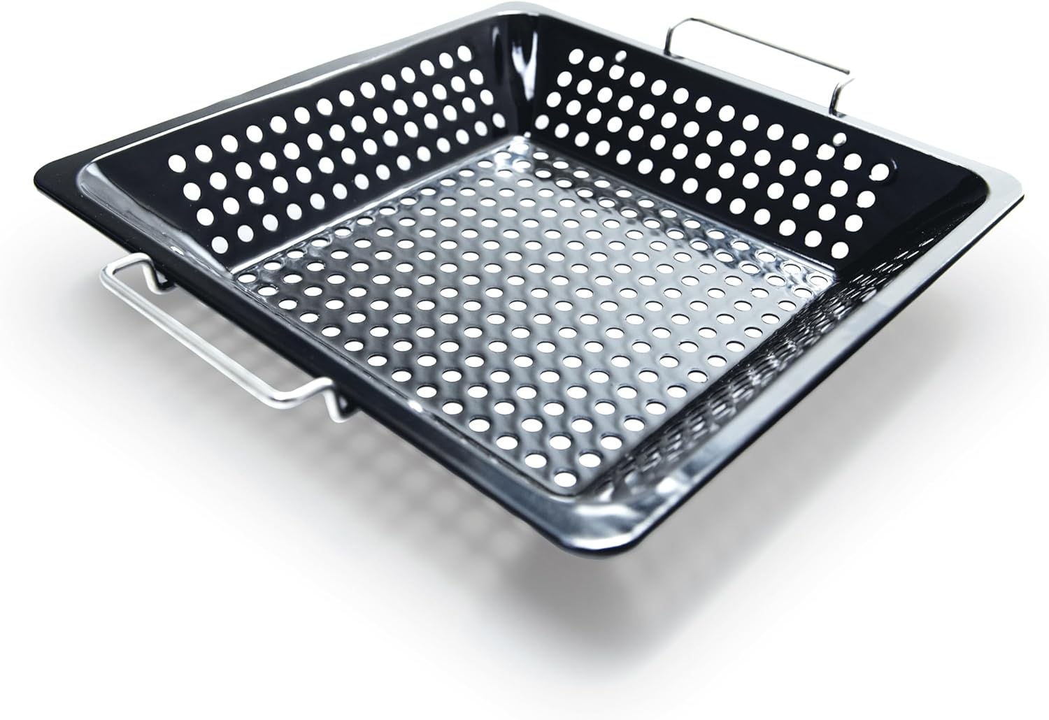 GrillPro 98121 Square Wok Topper, 12 Inch, Black (Pack of 2)