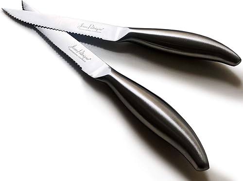 Miniatura 5 de Jean-Patrique Juego de cuchillos de cocina con bloque  Juego de 6 cuchillos de acero inoxidable con soporte de madera  Aptos para lavavajillas,