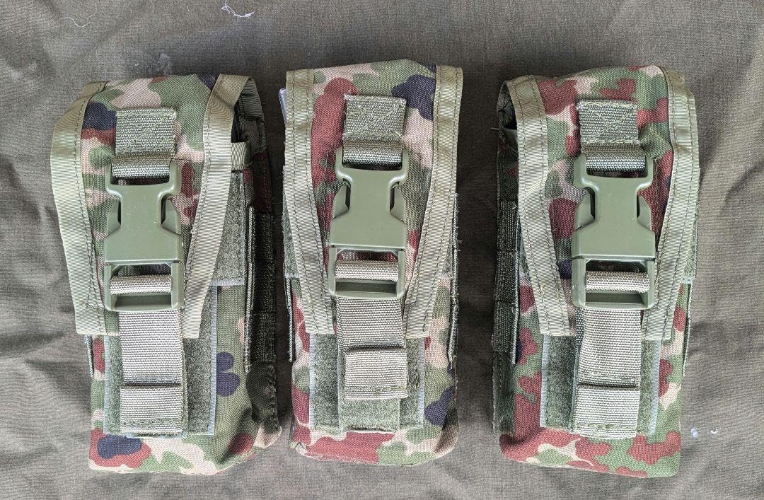 SOEタイプ改 89式30連弾倉2本用マガジンポウチ3個セット陸上自衛隊迷彩