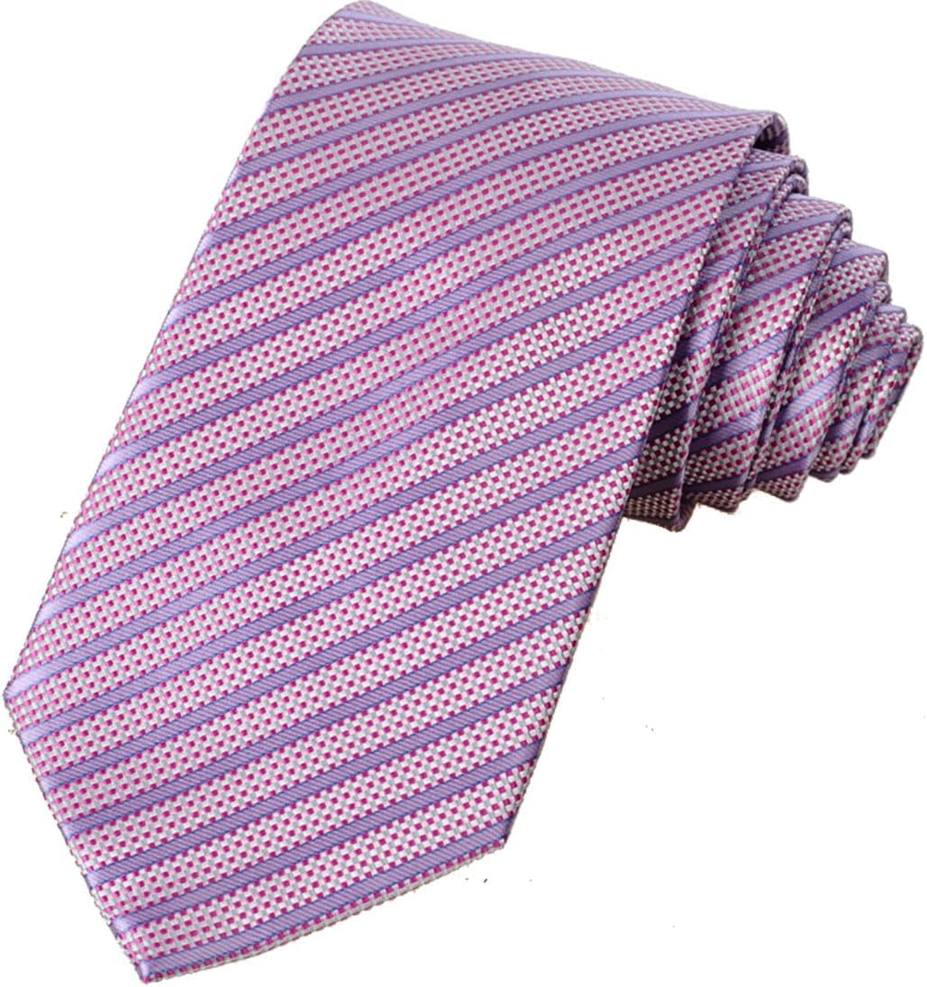 KissTies Mens Necktie Classic Striped Tie For Men In Gift Box