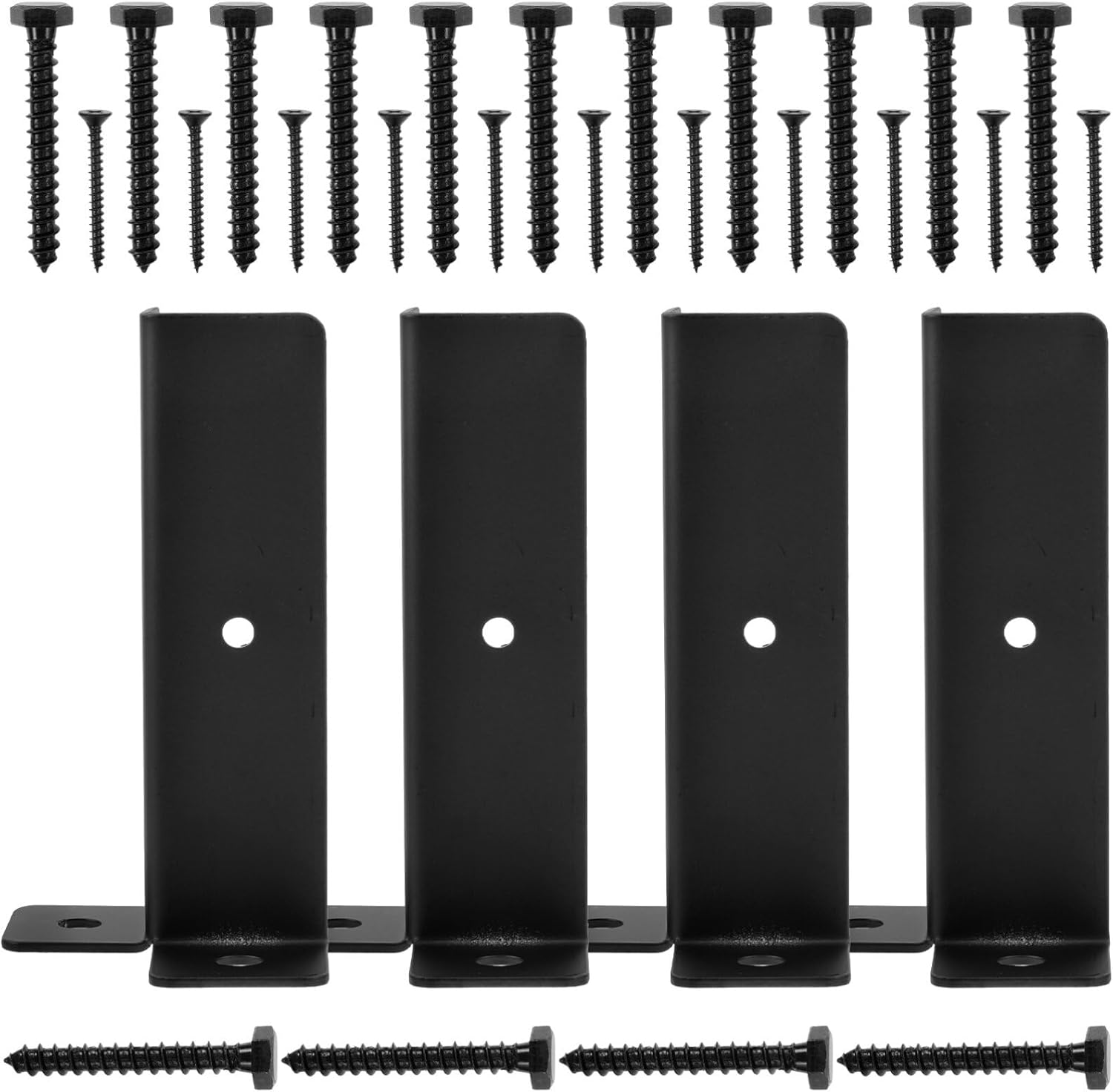 Baluue 1set Metal Deck Post Base Protector for Mailboxes High Strength Design Easy Installation Fits Mailbox Posts