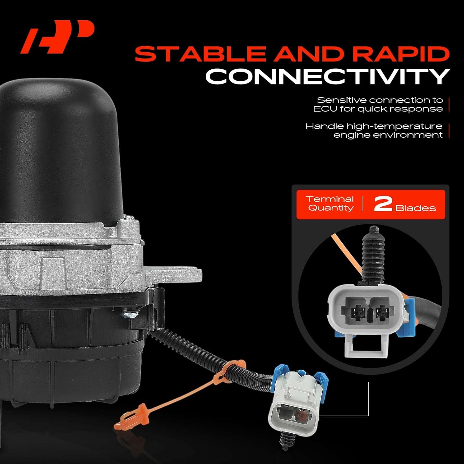 A-Premium Secondary Air Injection Smog Pump Compatible with Chevrolet Blazer 1999-2000, S10 1998-2000 & GMC Jimmy 2000, Sonoma 1998-2000 & Oldsmobile Bravada 1999-2000, 4.3L