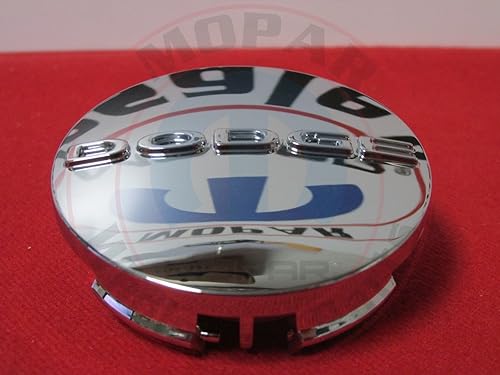 Tapa central de neumático cromada con logo Dodge OEM Mopar, 5PN4 9SZ0 AA