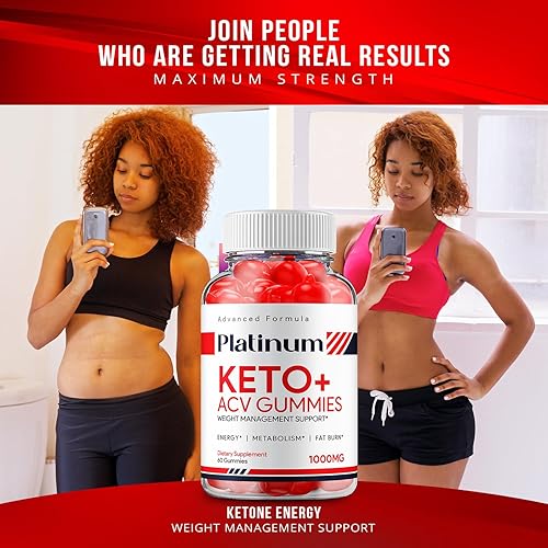 Miniatura 4 de Paquete de 3 gomitas Platinum Keto ACV  Oficiales  Keto Platinum ACV Fórmula avanzada más vinagre de sidra de manzana, suplemento dietético B12 jugo