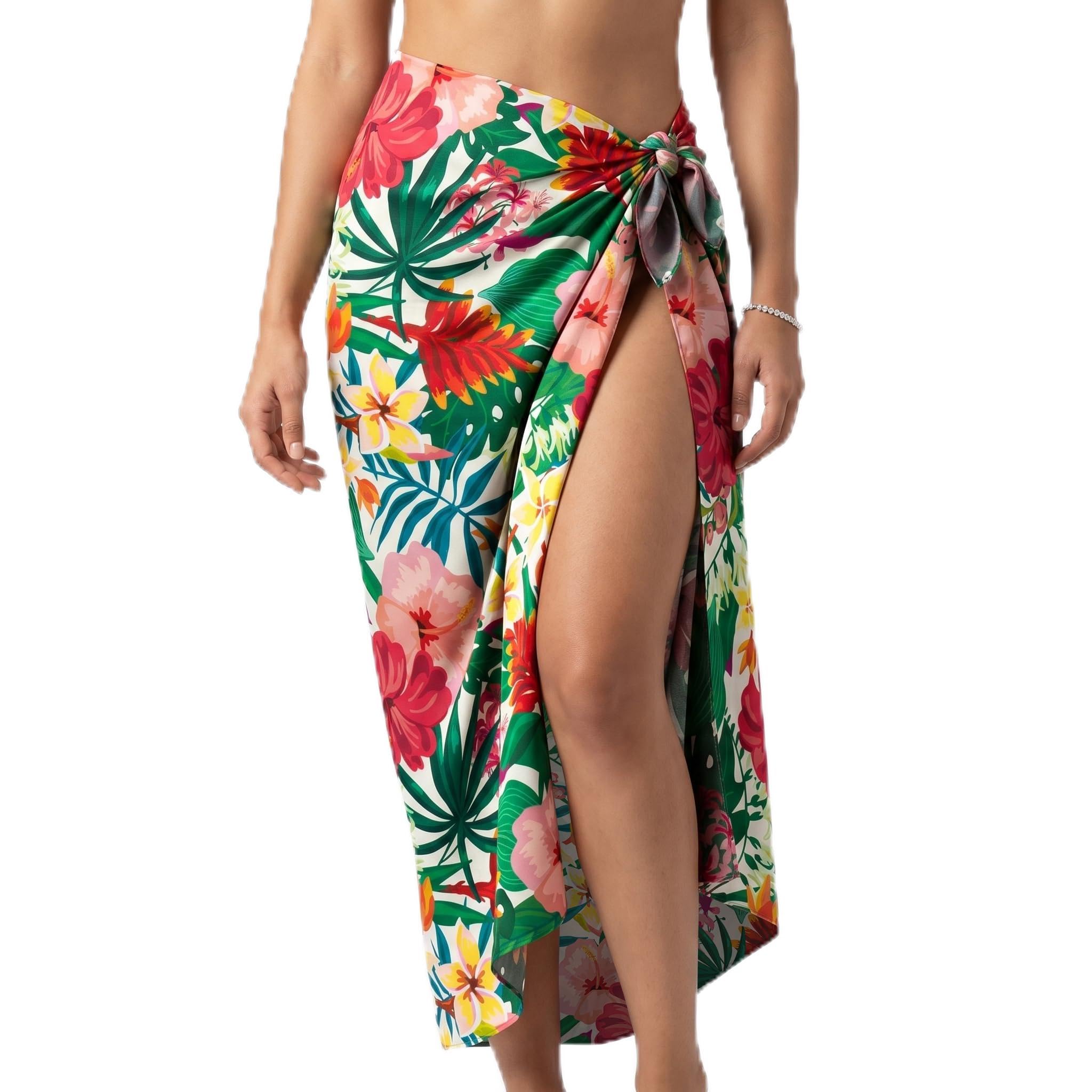Yodamiack Women's Beach Cover Up Satin Feel Double...