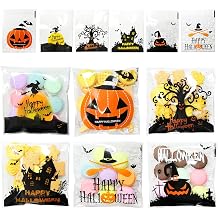 HADDIY Halloween Small Cellophane Candy Cookie Treat Bags 300pcs for Kids