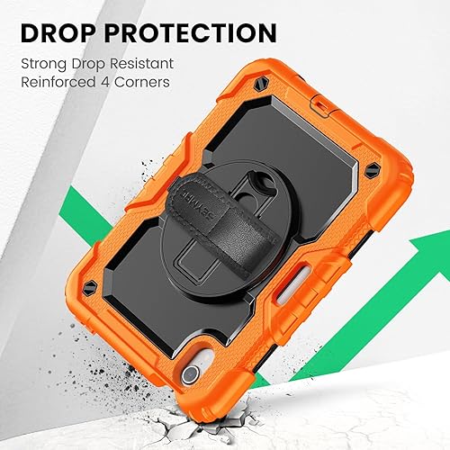Miniatura 22 de SEYMAC Funda para iPad de 9ª/8ª/7ª generación de 10.2" 2021-2019, funda protectora resistente a prueba de golpes con protector de pantalla, soporte