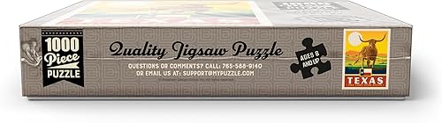 Miniatura 7 de MyPuzzle Texas The Lone Star State, State Pride Vintage Poster - Rompecabezas prémium de 1000 piezas para adultos