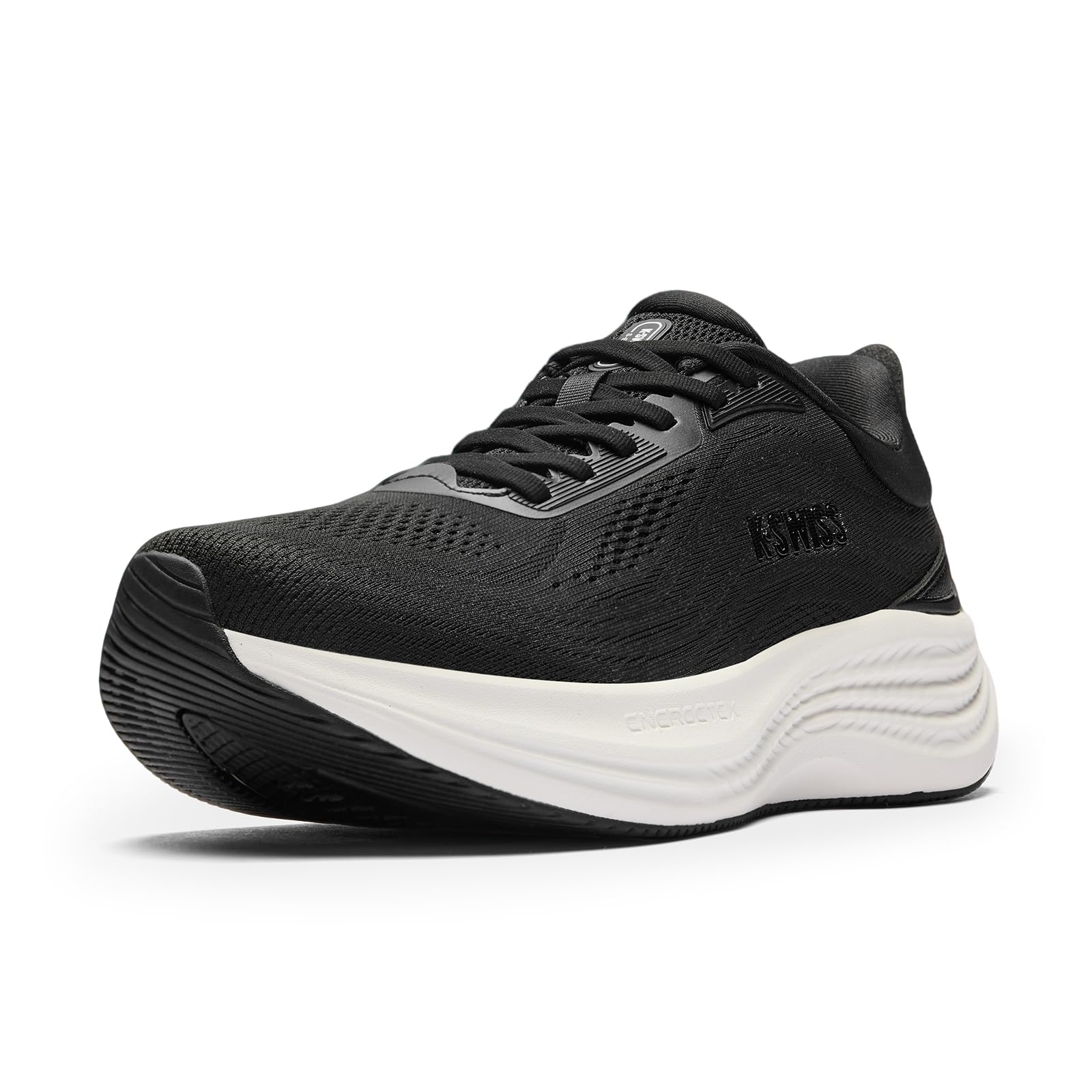 K-Swiss Women's Echo Soft Cushioned Running & Walking Shoe | 40 mm ENERGYTEX Midsole, X-CONTROL Broad Heel Base, Full-Length Rubber Outsole, Breathable Jacquard Upper